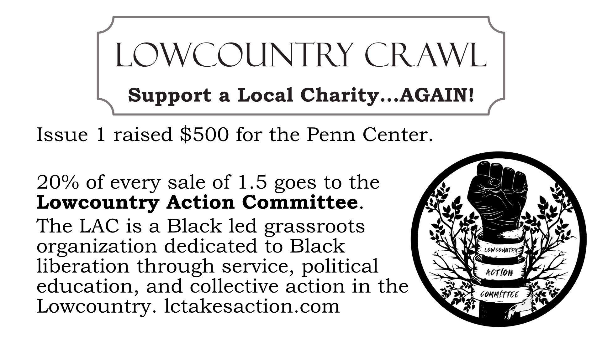 Raises money for charity